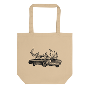 SET A CAR ON FIRE TWO SIDED TOTE