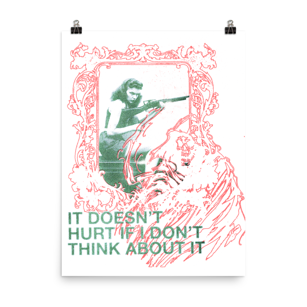 18″×24″ IT DOESN'T HURT POSTER (SHIRTOBER 2023)