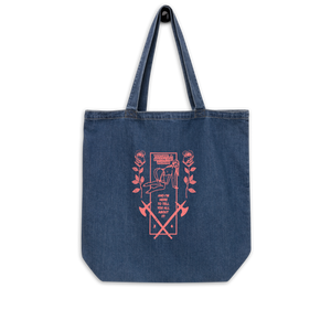 PATHETIC WORM DENIM TOTE